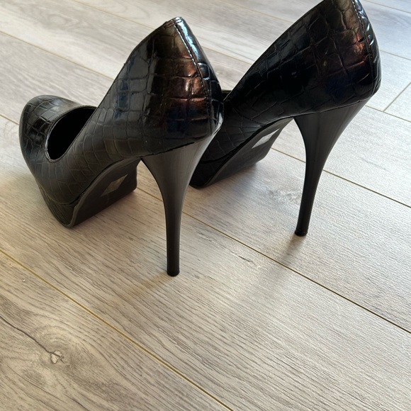 Call It Spring | Brown Croc High Heels - Picture 7 of 9